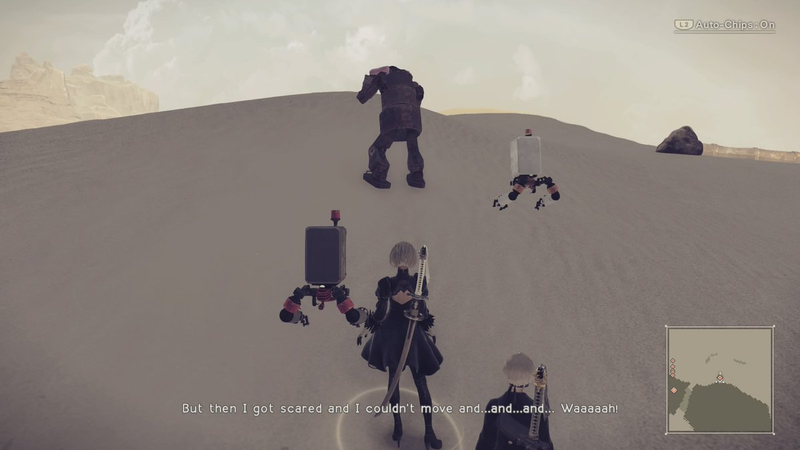 Illustration for article titled The Tragic Sidequests From Nier Automata’s Machine Village